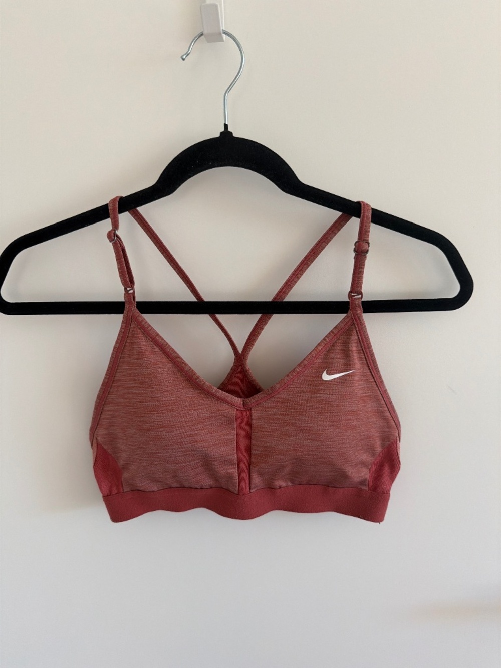Nike Heathered Light Rust Sports Bra Size S